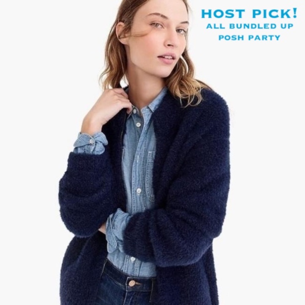 NWT J Crew Point Sur Fuzzy Jacket